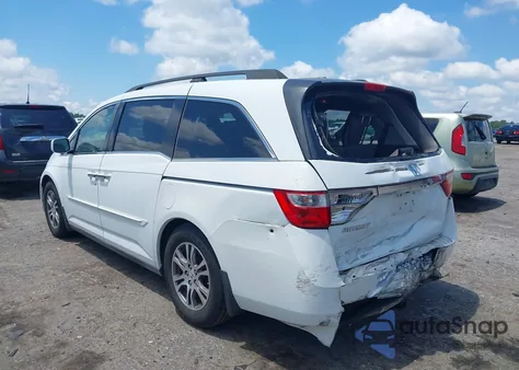 2011 Honda Odyssey Ex-L из США, поврежденный, VIN 5FNRL5H6XBB002461